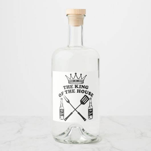The King of the House Beer リキュールボトルラベル (正面)
