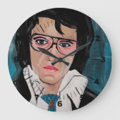 The King Painting by Alfred Fox ラージ壁時計 (正面)