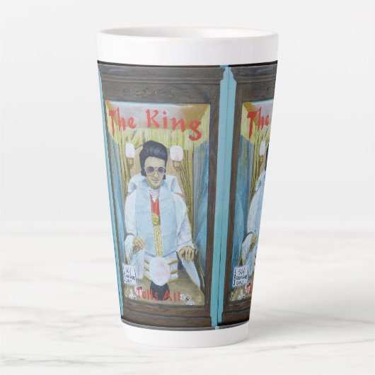 The King Tells All カフェラテマグ (正面)