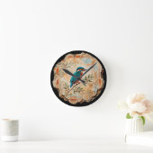 The Kingfisher Fragment: Pompei’s Azure Messenger  ラウンド壁時計 (ホーム)