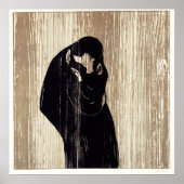 The kiss by Edvard Munch lithography, ポスター (正面)