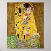 The Kiss by Gustav Klimt Art Nouveau Fine Art ポスター (正面)