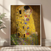 The Kiss by Gustav Klimt Art Nouveau Fine Art ポスター
