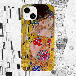 The Kiss by Gustav Klimt, Vintage Art Nouveau iPhone 15 Miniケース<br><div class="desc">The ultimate painting of love, a beautiful design to celebrate Valentine's Day with! The Kiss (detail) (1907-1908) by Gustav Klimt is a vintage Victorian Era Symbolism fine art love and romance painting featuring a romantic couple in various shades of gold, patterns and symbols, sharing a kiss against a bronze background....</div>