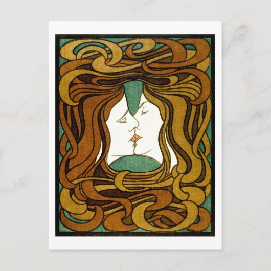 The Kiss by Peter Behrens ポストカード (正面)