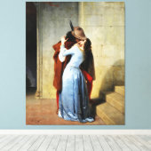The Kiss - Francesco Hayez Il Bacio  キャンバスプリント (インサイチュ (ウッドフロア))
