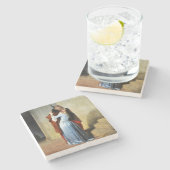 The Kiss - Francesco Hayez Il Bacio  ストーンコースター (横)