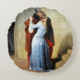 The Kiss - Francesco Hayez Il Bacio  ラウンドクッション