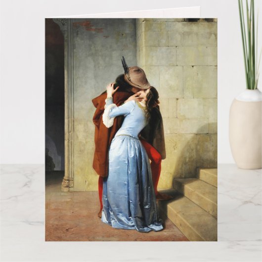 The Kiss - Francesco Hayez Il Bacio Romantic カード (正面)