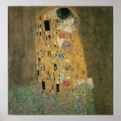 The Kiss, Gustav Klimt ポスター (正面)