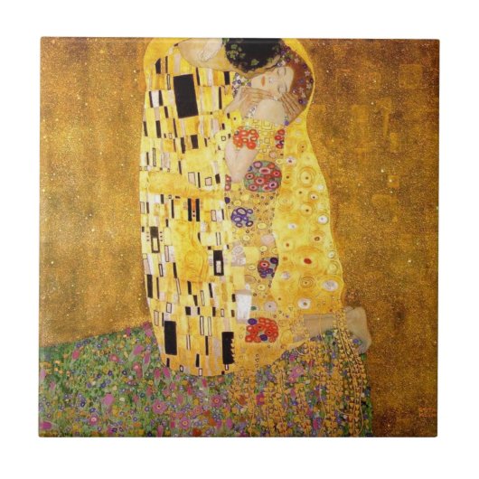 The Kiss High Resolution Gustav Klimt タイル (正面)