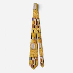 The Kiss Pattern by Gustav Klimt, Art Nouveau ネクタイ