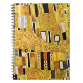 The Kiss Pattern by Gustav Klimt, Art Nouveau ノートブック (正面)