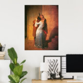 The Kiss Print by Francesco Hayez ポスター (ホームオフィス)