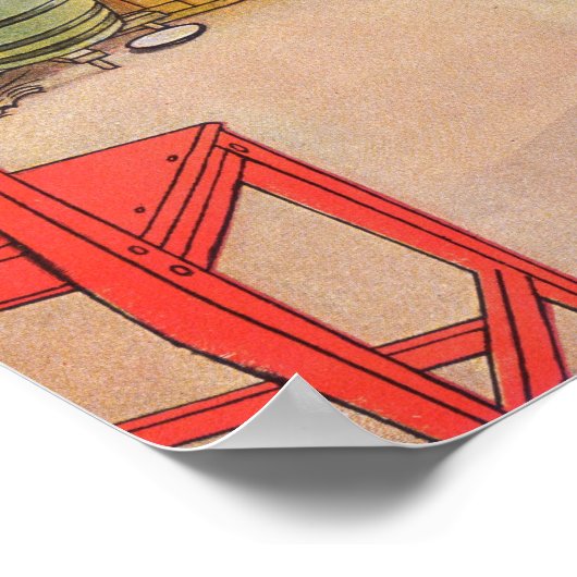 The Kitchen by Carl Larsson, 1898 ポスター (角)