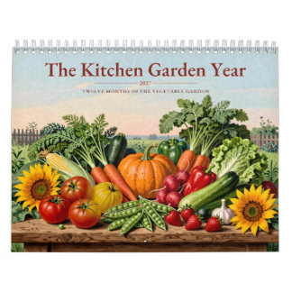 The Kitchen Garden Year 2027 Vegetable Garden Art カレンダー