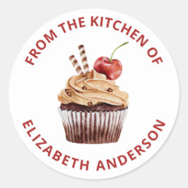 The Kitchen of Cakes Sweets Cupcakeベーカリー ラウンドシール