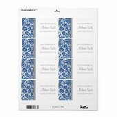 The Kitchen of Labels Blue Damaskから ラベル (フルシート)