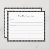 The Kitchen of Name Black Plaidレシピ (正面/裏面)