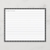 The Kitchen of Name Black Plaidレシピ (裏面)