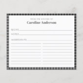 The Kitchen of Name Black Plaidレシピ (正面)