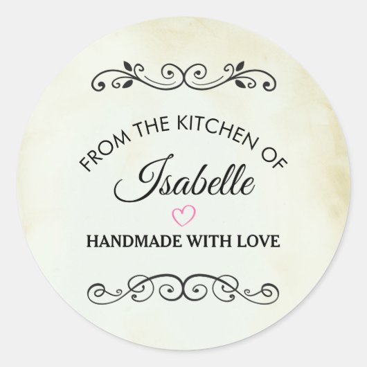 The Kitchen of Westernヴィンテージ ラウンドシール (正面)