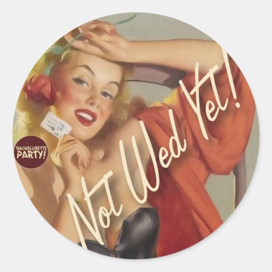 The Kitsch Bitsch ：まだ結婚ない！ ラウンドシール (正面)