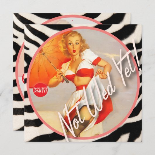 The Kitsch Bitsch ：まだ結婚ない！ 招待状 (正面/裏面)