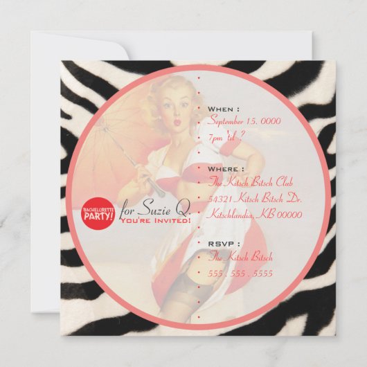 The Kitsch Bitsch ：まだ結婚ない！ 招待状 (裏面)