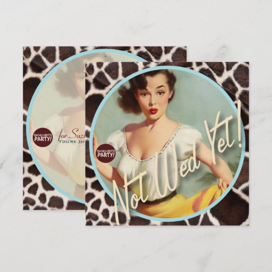 The Kitsch Bitsch ：まだ結婚ない！ 招待状 (正面/裏面)