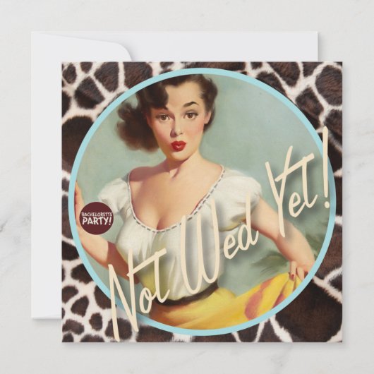 The Kitsch Bitsch ：まだ結婚ない！ 招待状 (正面)