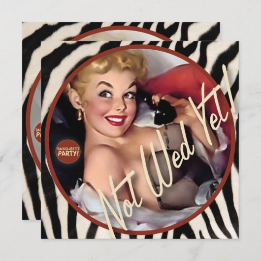 The Kitsch Bitsch ：まだ結婚ない！ 招待状 (正面/裏面)