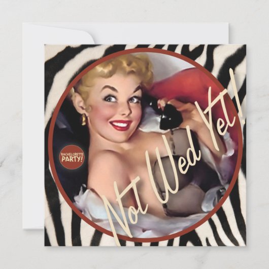 The Kitsch Bitsch ：まだ結婚ない！ 招待状 (正面)