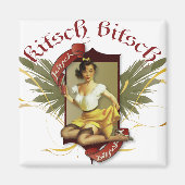 The Kitsch Bitsch :ソーダガールレトロタトゥーピンアップ マグネット (正面)