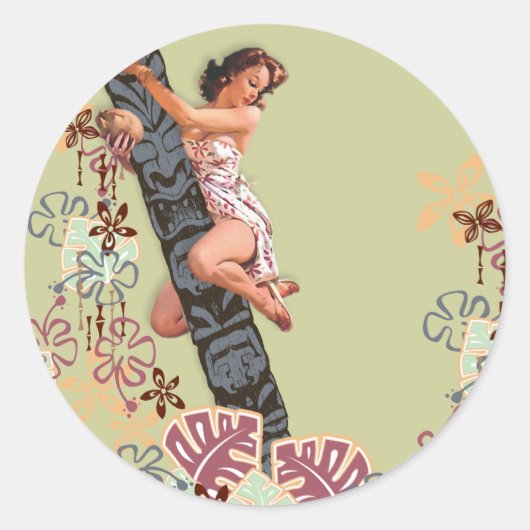 The Kitsch Bitsch :ティキの木を上げろ! ラウンドシール (正面)