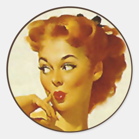 The Kitsch BItsch :ピンアップポートレート ラウンドシール (正面)