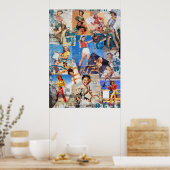 The Kitsch Bitsch :破壊された女性のカーボーイピンアップNo. 1 ポスター (キッチン)