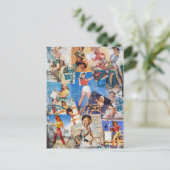 The Kitsch Bitsch :破壊された女性のカーボーイピンアップNo.1 ポストカード (スタンド正面)