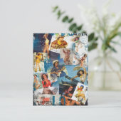 The Kitsch Bitsch ：破壊された女性のカーボーイPin-Up No.2 ポストカード (スタンド正面)