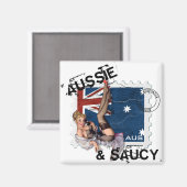 The Kitsch Bitsch : Ausie & Socy Pin-Up マグネット (正面/裏面)