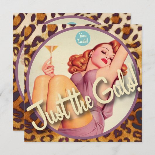 The Kitsch Bitsch : Just The Gals! 招待状 (正面/裏面)