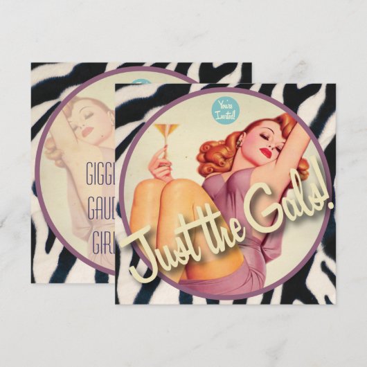 The Kitsch Bitsch : Just The Gals! 招待状 (正面/裏面)