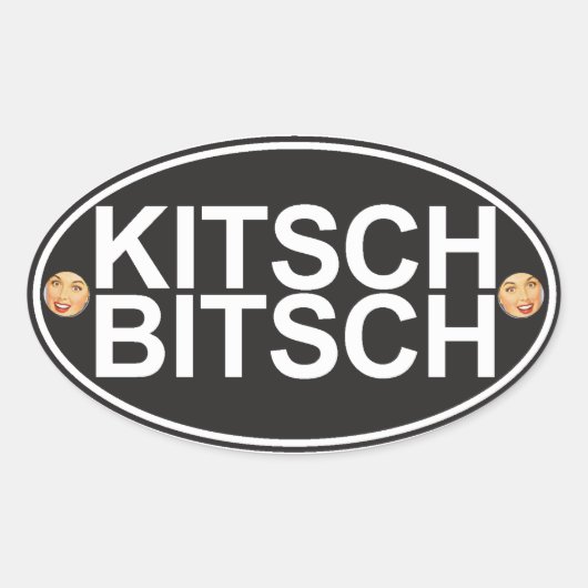 The Kitsch Bitsch : Kitsch Bitschカーシール 楕円形シール (正面)