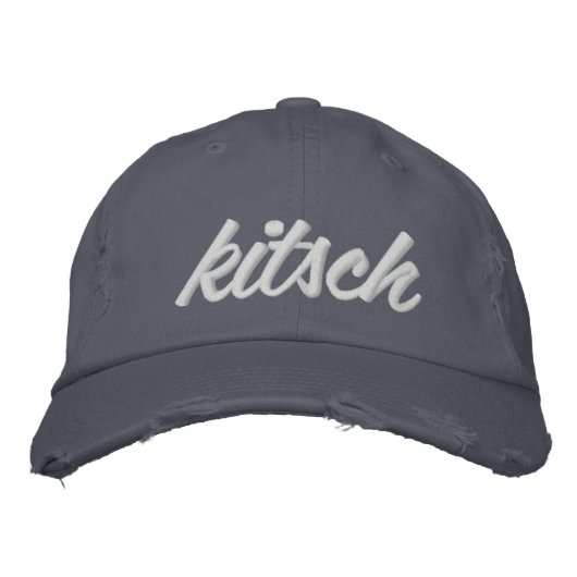 The Kitsch Bitsch© : Kitsch Embroided Cap 刺繍入りキャップ (正面)