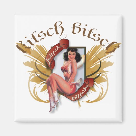 The Kitsch Bitsch : Kowgirl Kitsch Tattoo-Up マグネット (正面)
