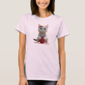 The Kitten and the Red Yarn Tシャツ (正面)
