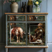 The Knight’s Prayer | Female Warrior in Forest 薄葉紙