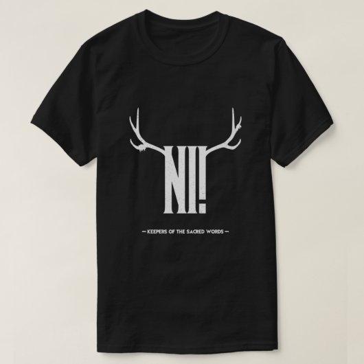 The knights who say Ni Tシャツ (デザイン正面)