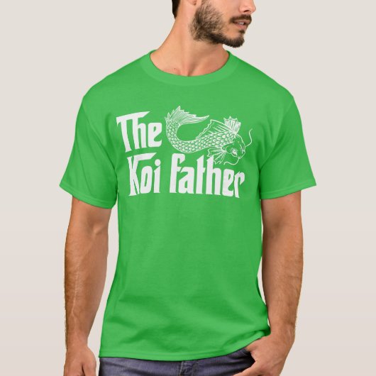 The koi father koi fish breeders and owners family tシャツ (正面)