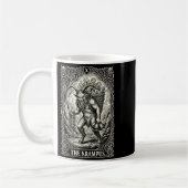 The Krampus Tarot Card Goth Witchy Black Pajamas C コーヒーマグカップ (左)